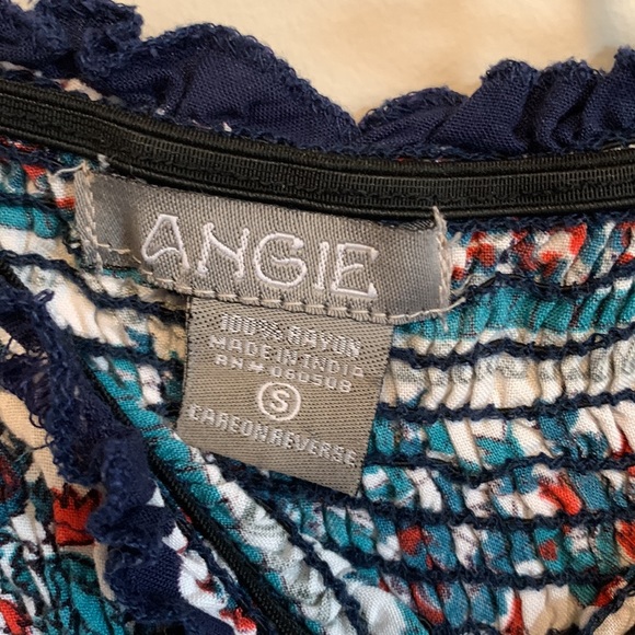 Angie strapless casual printed summer dress - Picture 3 of 3